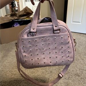Rad Rev Studded Pink Satchel Bag